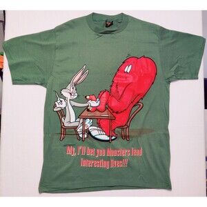 Vintage GOSSAMER AND BUGS BUNNY XL 1995 Shirt Warner Bros.